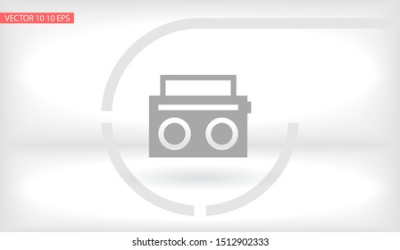 Radio Vector icon . Lorem Ipsum Illustration design