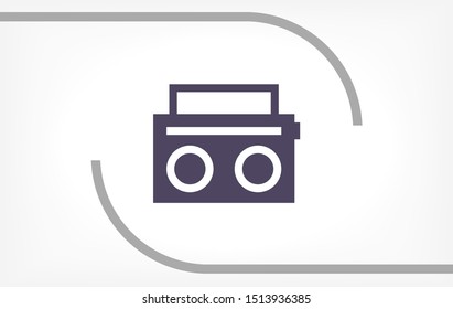 Radio Vector icon . Lorem Ipsum Illustration design