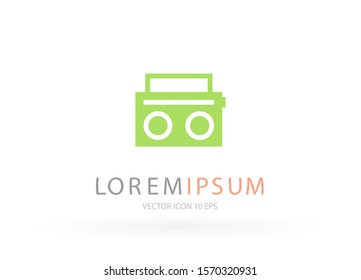 Radio Vector icon . Lorem Ipsum Illustration design