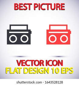 Radio Vektorillustration Symbol . Lorem-Ipsum-Illustrationsdesign