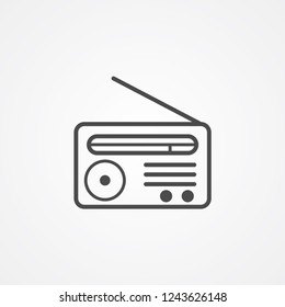 Radio vector icon sign symbol