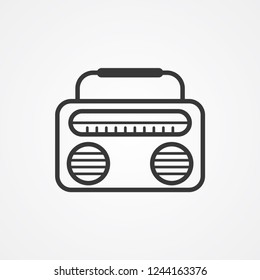 Radio vector icon sign symbol