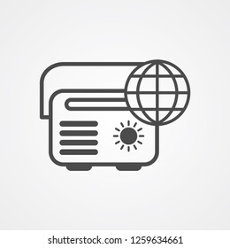 Radio vector icon sign symbol