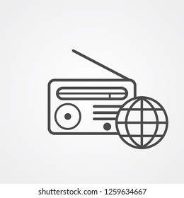Radio vector icon sign symbol