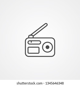 Radio vector icon sign symbol