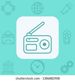 Radio vector icon sign symbol