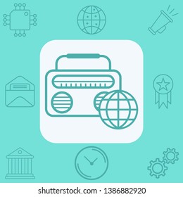 Radio vector icon sign symbol