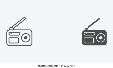 Radio vector icon sign symbol