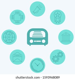 Radio vector icon sign symbol