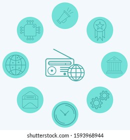 Radio vector icon sign symbol