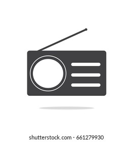 Radio Vector Icon Radio Symbolsicon Eps Stock Vector (Royalty Free ...