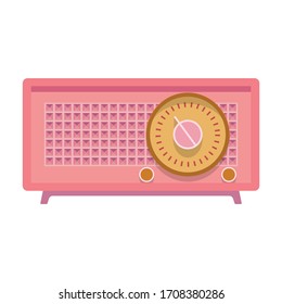 Radio vector icon.Cartoon vector icon isolated on white background radio.