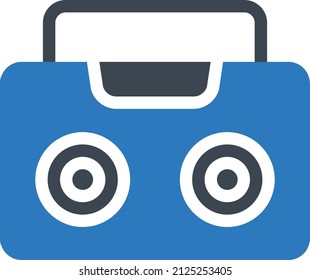 ilustración de radio Vector en un fondo transparente. Símbolos de calidad premium. Icono vector glifos para concepto y diseño gráfico.