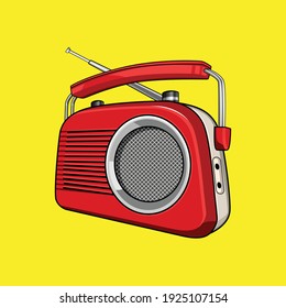 Radio Vector Illustration For Podcast Design Needs