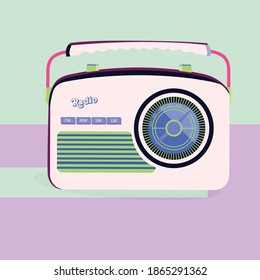 Radio Vector Illustration, Poster Design , Vector Radio 