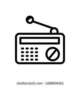 Umrisssymbol der Vektorillustration. Elektronik-Style-Illustration.