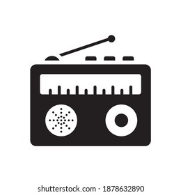 Radio Vector Solid Style Icon. EPS 10 File 