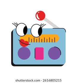 Radio vector Sticker. Eps 10 file