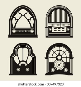Radio vintage design, vector illustration eps 10.