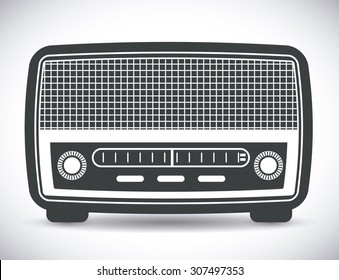 Radio vintage design, vector illustration eps 10.