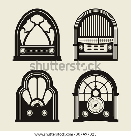 Radio vintage design, vector illustration eps 10.