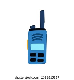 radio walkie talkie cartoon. portable talking, technology communication, police mobility radio walkie talkie sign. isolated symbol vector illustration