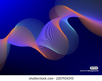 el fondo de la tecnología abstracta de la comunicación por ondas de radio se puede utilizar para publicidad folletos de la plantilla de banner portada de la página web del paquete de productos presentación de vectores.
