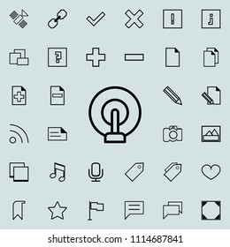 radio wave icon. Detailed set of minimalistic icons. Premium graphic design. One of the collection icons for websites, web design, mobile app on colored background