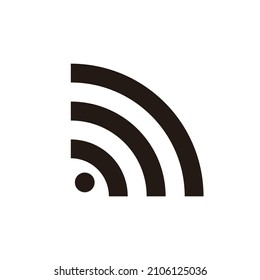 Radio wave icon. Wifi icon. Vector.
