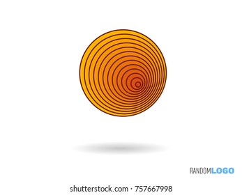 Radio wave like random logo, suitable for tech company in minimalist style