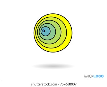 Radio wave like random logo, suitable for tech company in minimalist style