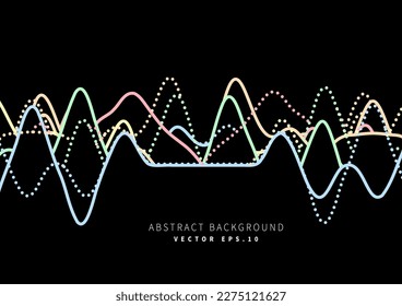 radio wave neon 90s tone technology comunication background for advertisment banner poster technology enviroment organic nature vector eps.