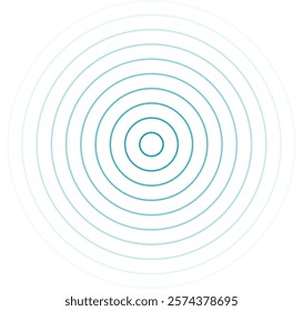 Radio Wave Signal, Network Signal Concept Vector Isolated
