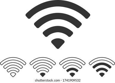 Symbol für Funkwellenstärke