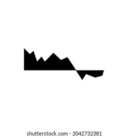 Radio Wave vector icon. Monochrome simple sound wave illustration sign. signal symbol or logo.