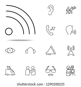 radio waves icon. Media, Press icons universal set for web and mobile