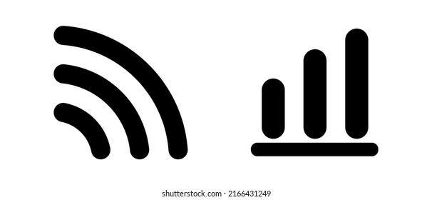 Olas de radio y ondas de sonido. Vectores.