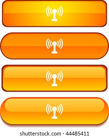 Radio   web buttons. Vector illustration.