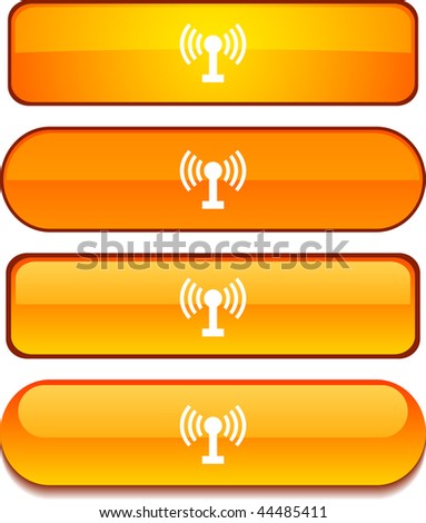 Radio   web buttons. Vector illustration.