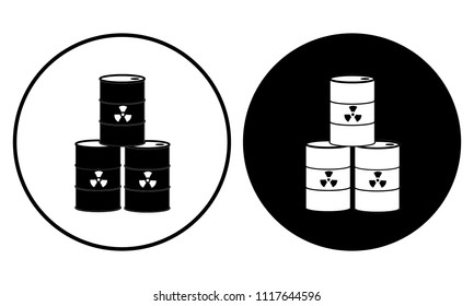 Radioactive barrel icon