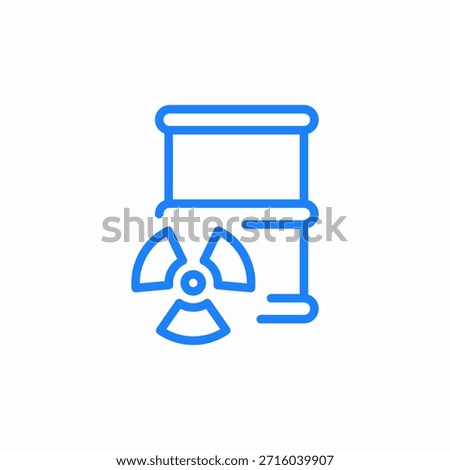 radioactive barrel icon sign vector