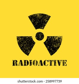 Radioactive contamination symbol - Illustration