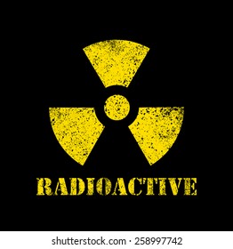Radioactive contamination symbol - Illustration