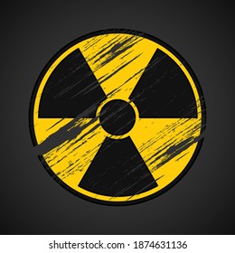 Radioactive contamination symbol vector illustration