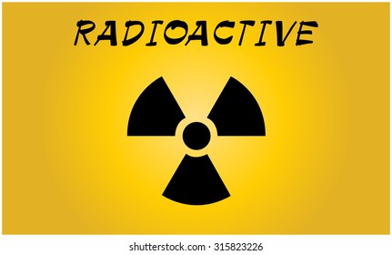 Radioactive contamination symbol - Vector Illustration