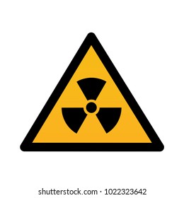 Radioactive Contamination Triangle Vector Illustration Bllack Stock ...