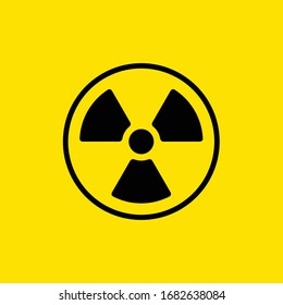 radioactive contamination vector icon illustration	
