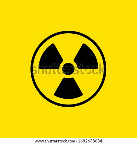 radioactive contamination vector icon illustration	
