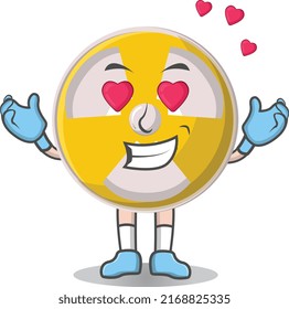 Radioactive cute love expression design character, design vector illustrator.