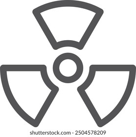 Radioactive danger sign. Hazard symbol. Protection sign